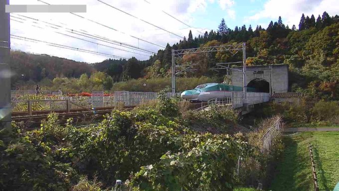 北海道新幹線青函トンネル入口ライブカメラ(青森県今別町浜名)
