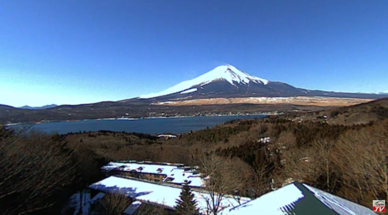富士五湖TV富士山ライブカメラ(山梨県山中湖村平野)