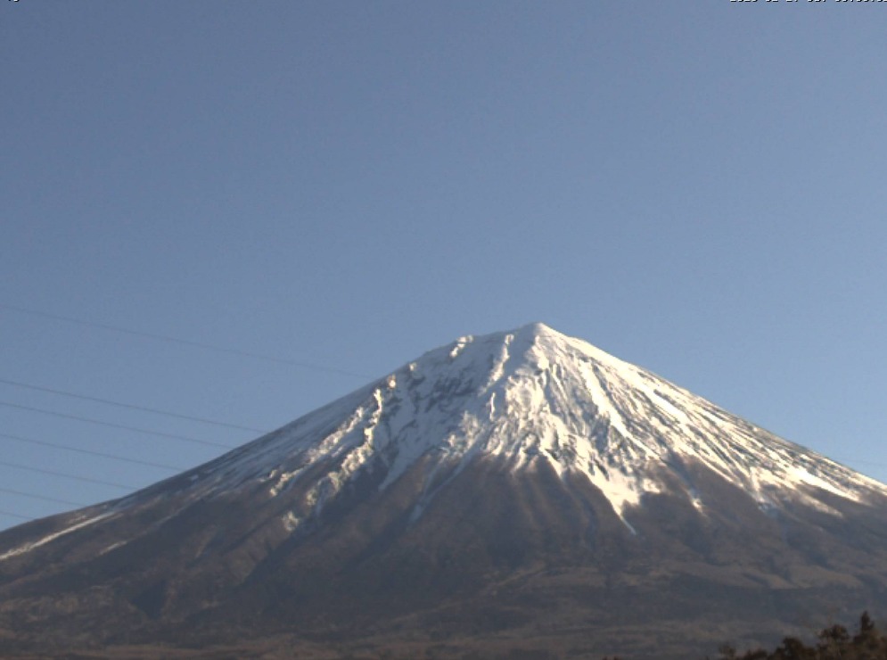 富士五湖TV富士山大沢崩れ望遠ライブカメラ(静岡県富士宮市上井出)