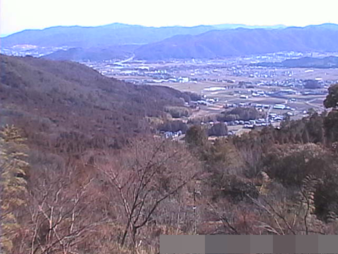 獨鈷抛山千手寺亀岡盆地ライブカメラ(京都府亀岡市ひえ田野町鹿谷)