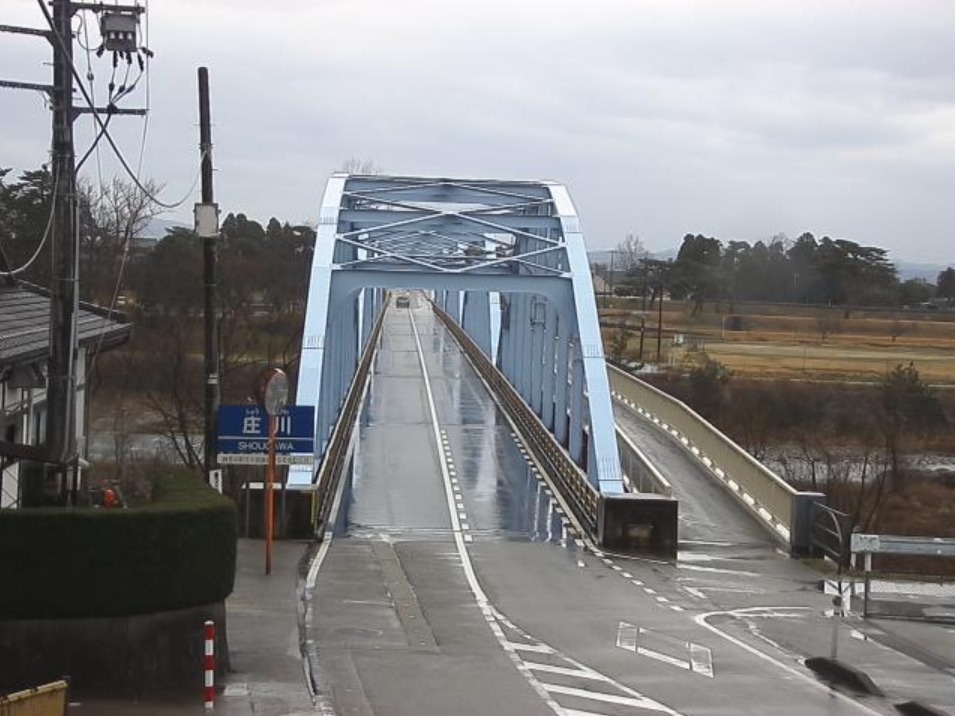 富山県道11号新湊庄川線雄神橋ライブカメラ(富山県砺波市庄川町庄)
