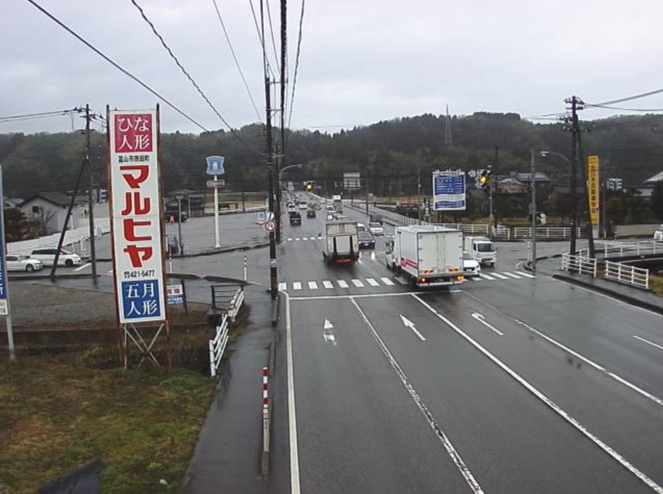 富山県道62号富山小杉線婦中町安田ライブカメラ(富山県富山市婦中町安田)