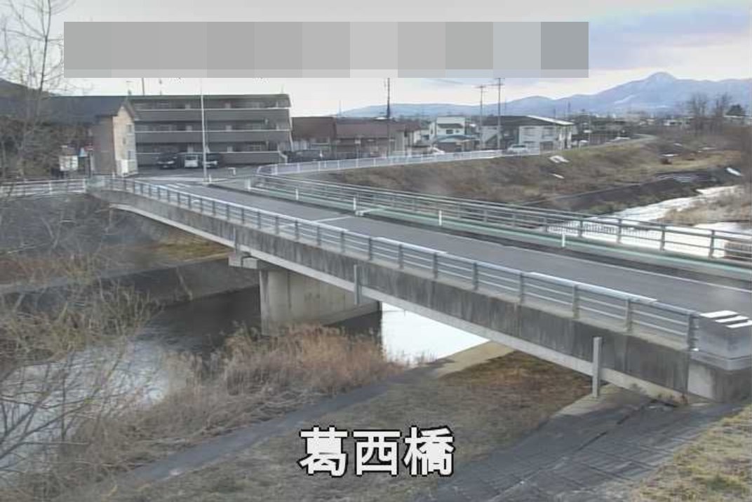 簗川葛西橋ライブカメラ(岩手県盛岡市東中野)