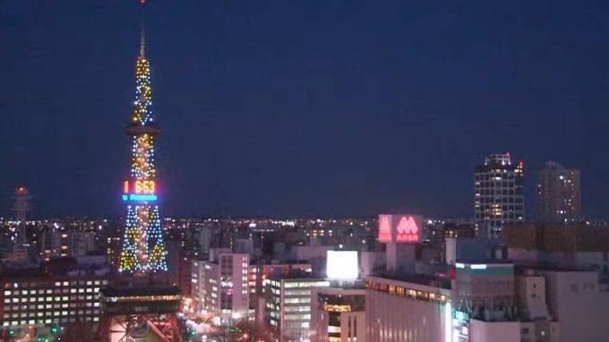 TVH札幌上空天気ライブカメラ(北海道札幌市中央区)