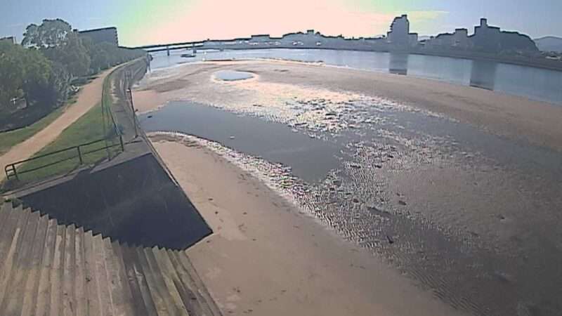 旧太田川0.2KP左岸ライブカメラ(広島県広島市中区)