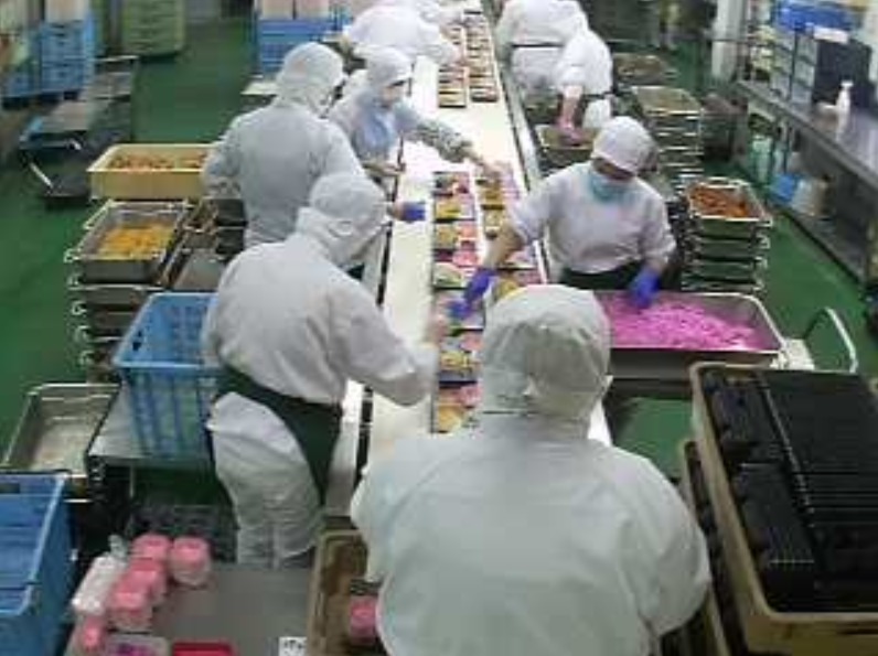 ランチ亭弁当工場製造ラインライブカメラ(神奈川県横浜市港北区)