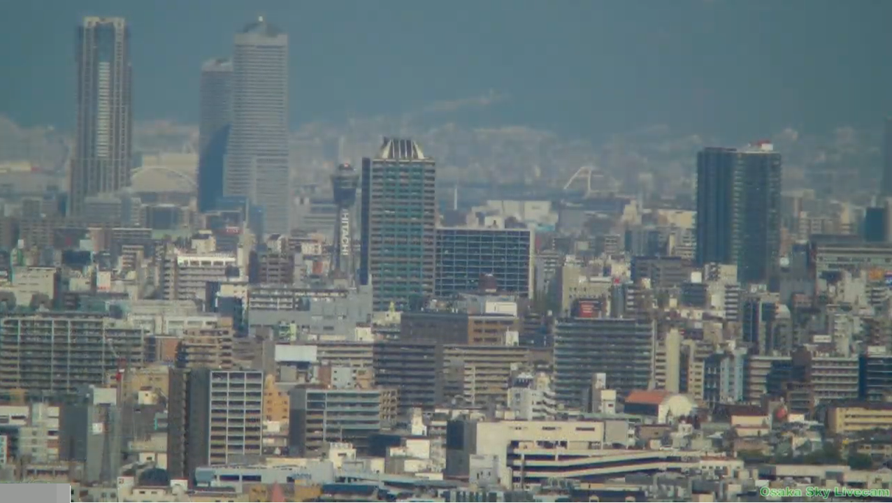 OsakaSkyLivecam6大阪城通天閣ライブカメラ(大阪府大阪市)