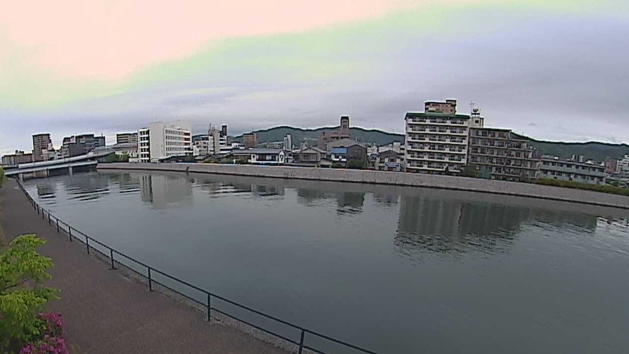 天満川1.3KP左岸ライブカメラ(広島県広島市中区)