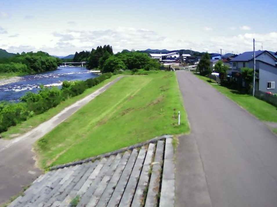 米代川68.6KP左岸ライブカメラ(秋田県大館市比内町扇田)