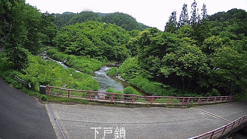 長内川下戸鎖ライブカメラ(岩手県久慈市山根町)