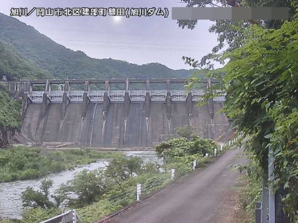 旭川旭川ダムライブカメラ(岡山県岡山市北区)