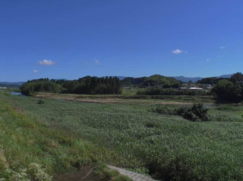 羽月川金波田第三樋門ライブカメラ(鹿児島県伊佐市大口金波田)