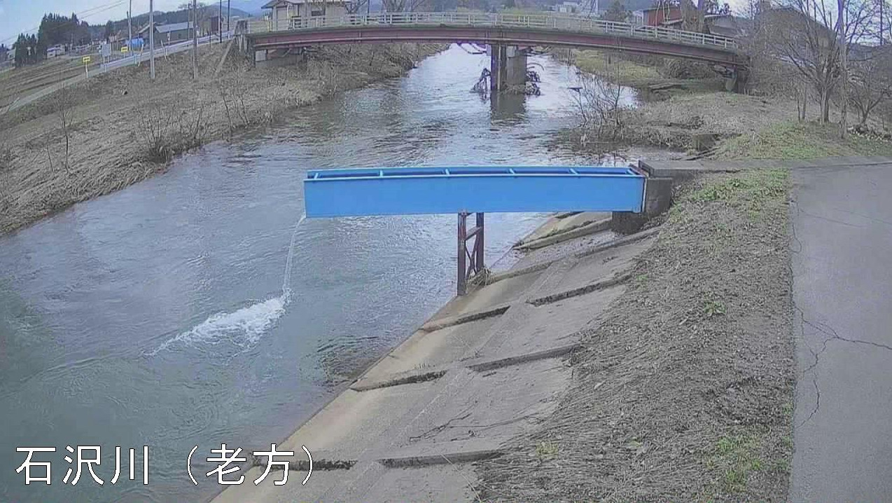 石沢川老方ライブカメラ(秋田県由利本荘市東由利老方沢田)