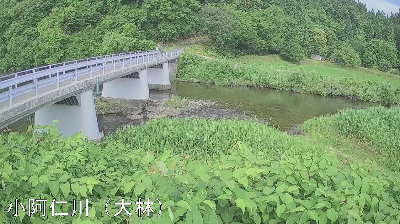 小阿仁川大林ライブカメラ(秋田県上小阿仁村大林)