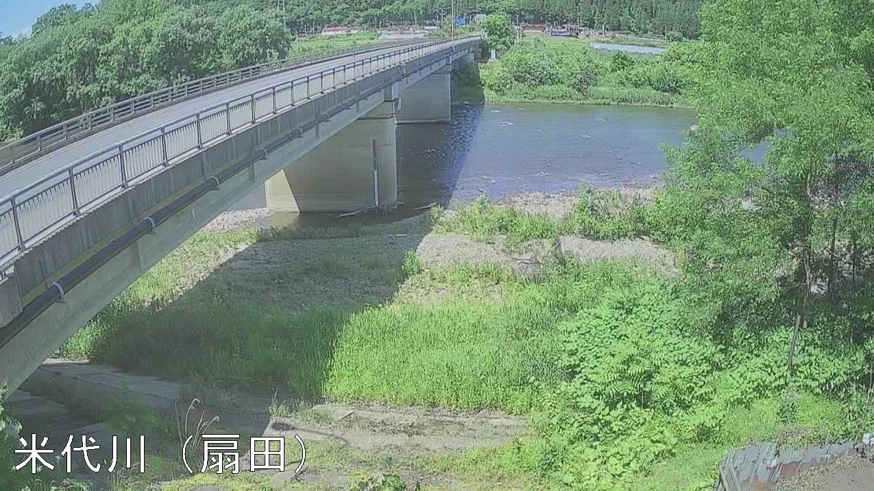 米代川扇田ライブカメラ(秋田県大館市比内町扇田)