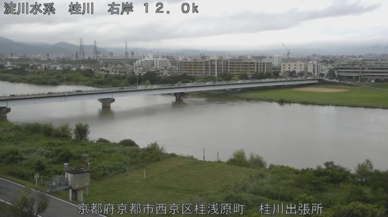 近畿地方整備局桂川桂川出張所ライブカメラ(京都府京都市西京区)