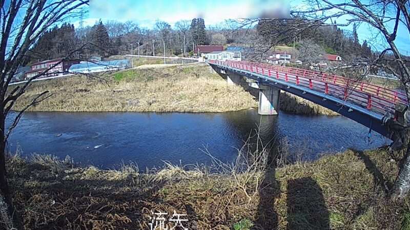 砂鉄川流矢ライブカメラ(岩手県一関市大東町摺沢)