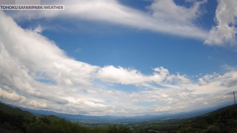 東北サファリパーク二本松市上空ライブカメラ(福島県二本松市沢松倉)