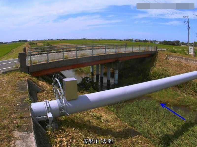 安野川大室ライブカメラ(新潟県阿賀野市大室)