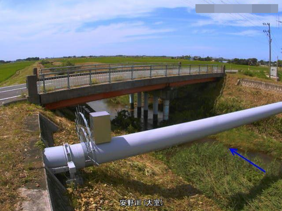 安野川大室ライブカメラ(新潟県阿賀野市大室)