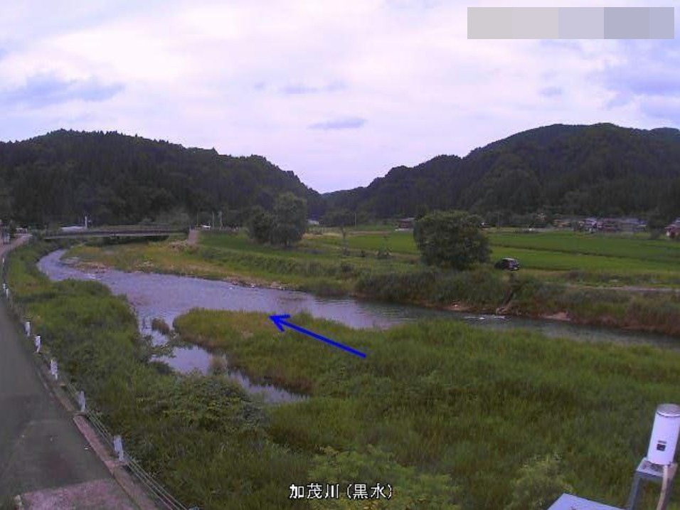 加茂川黒水ライブカメラ(新潟県加茂市黒水)