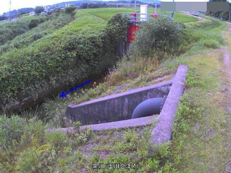黒川面川合流点ライブカメラ(新潟県長岡市雲出町)