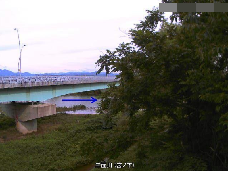 三面川宮ノ下ライブカメラ(新潟県村上市宮ノ下)