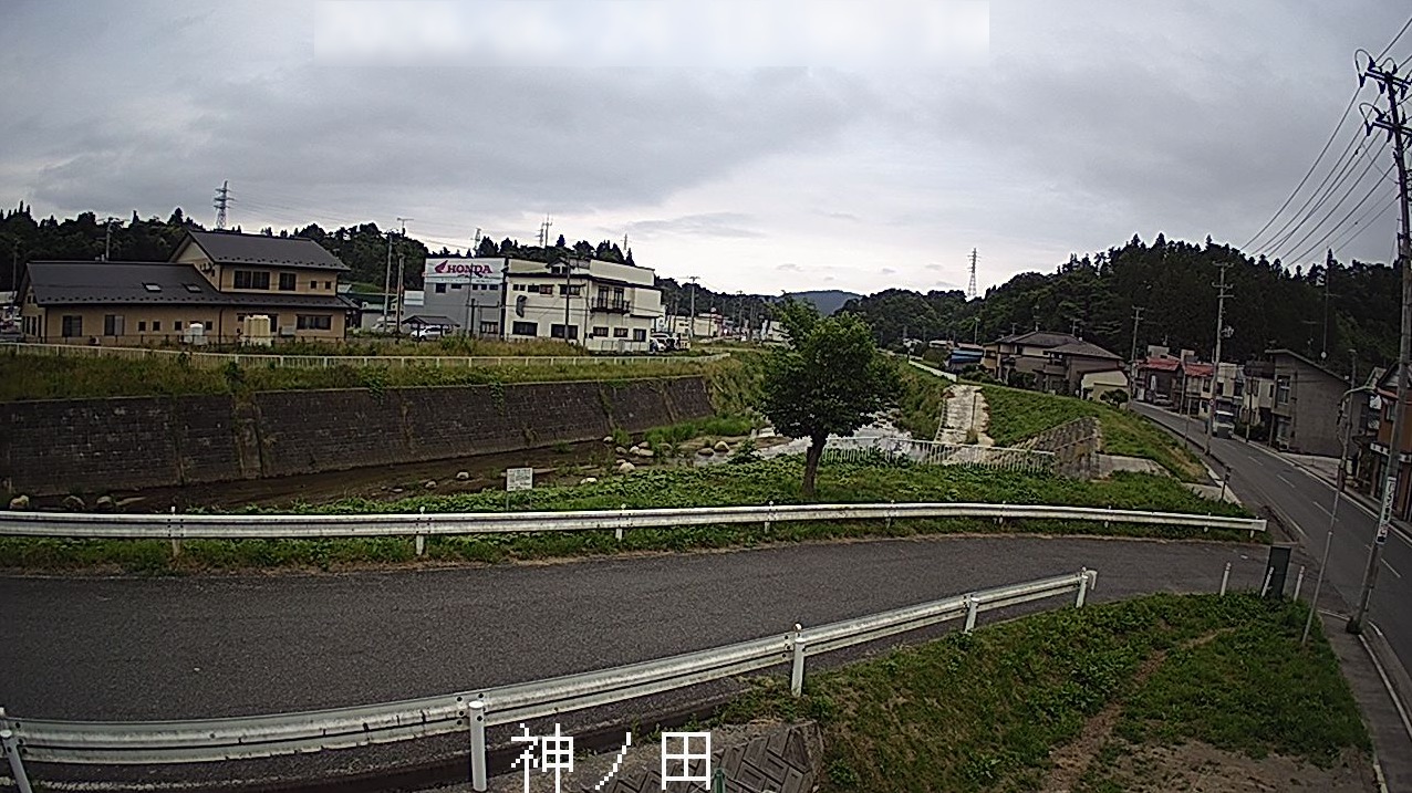 千厩川神ノ田ライブカメラ(岩手県一関市千厩町千厩)