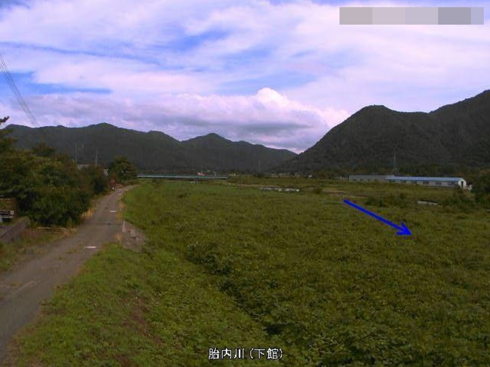 胎内川下館ライブカメラ(新潟県胎内市黒川)