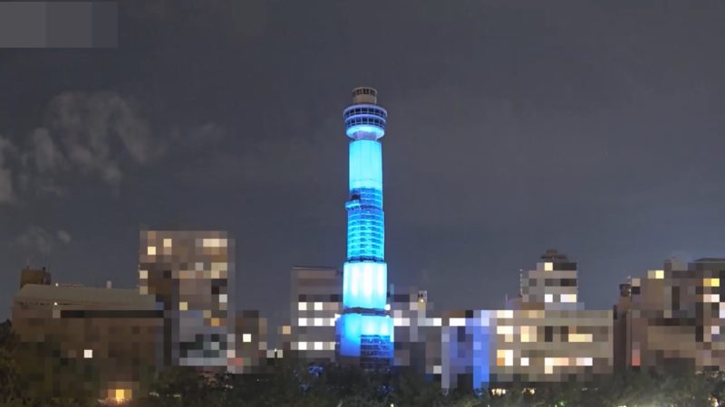 横浜マリンタワーライトアップライブカメラ(神奈川県横浜市中区)