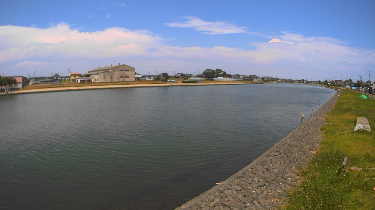 涸沼川2.5KP右岸ライブカメラ(茨城県大洗町磯浜町)