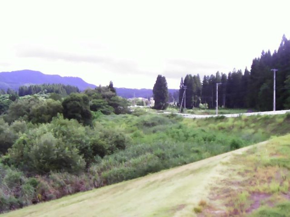雄物川楢岡川合流点ライブカメラ(秋田県大仙市南外十二袋)