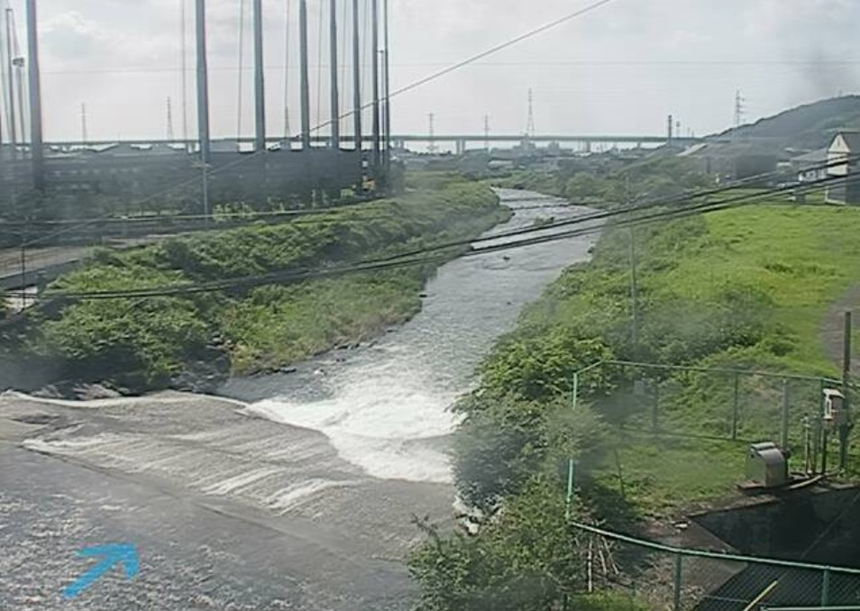 潤井川弓沢川合流部ライブカメラ(静岡県富士宮市山本)
