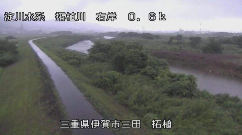 近畿地方整備局柘植川柘植ライブカメラ(三重県伊賀市柘植町)