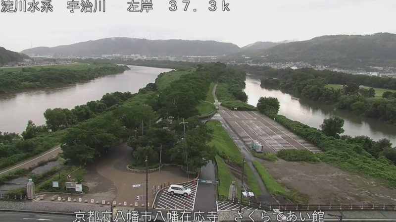 近畿地方整備局宇治川さくらであい館ライブカメラ(京都府八幡市八幡在応寺)