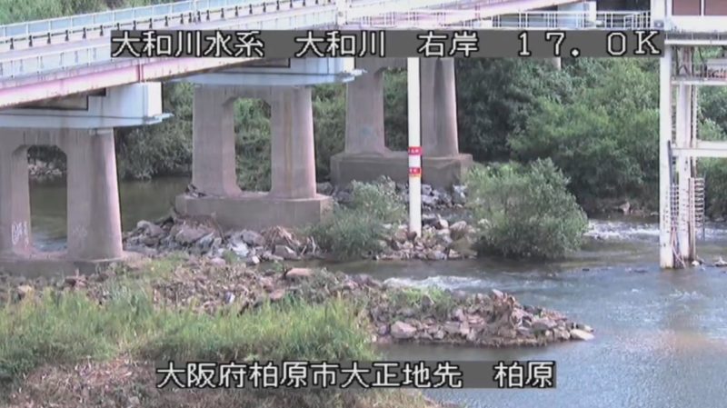 近畿地方整備局大和川柏原ライブカメラ(大阪府柏原市大正)