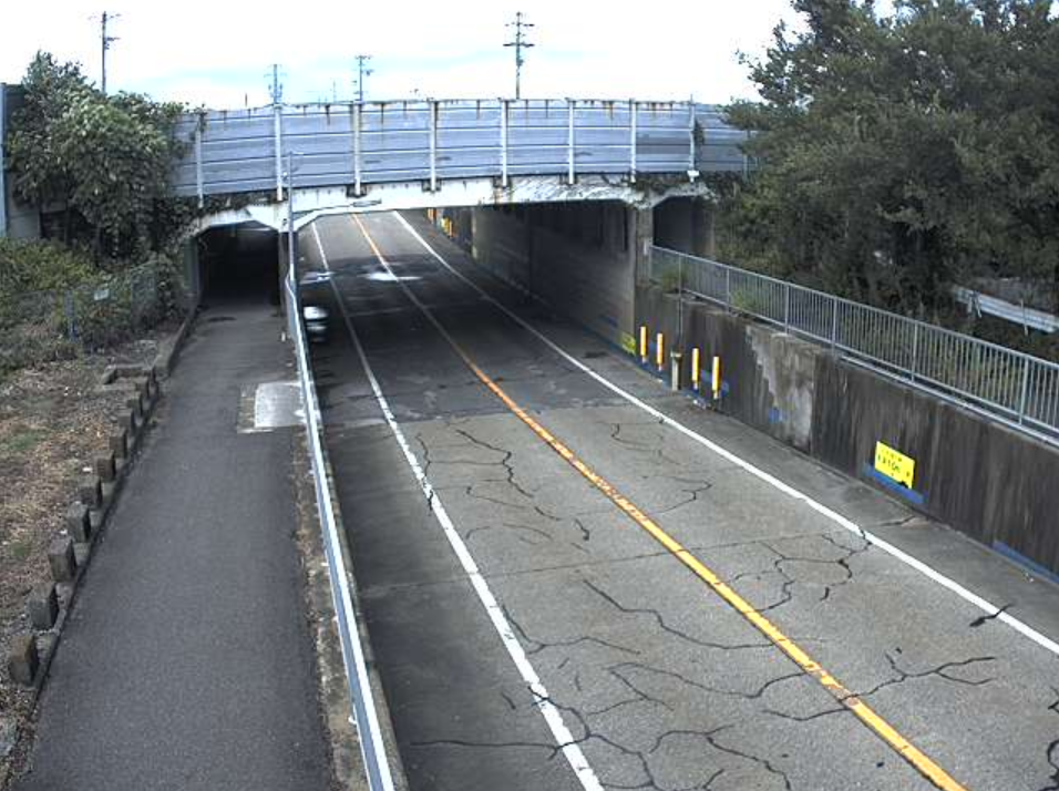 岐阜県道225号小倉烏江大垣線大外羽アンダーパス南側ライブカメラ(岐阜県大垣市大外羽)