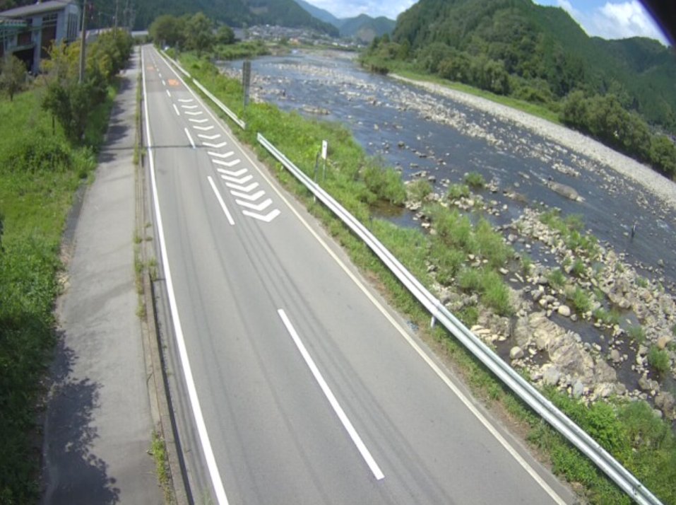 岐阜県道61号大和美並線大和町島大和方面ライブカメラ(岐阜県郡上市大和町島)