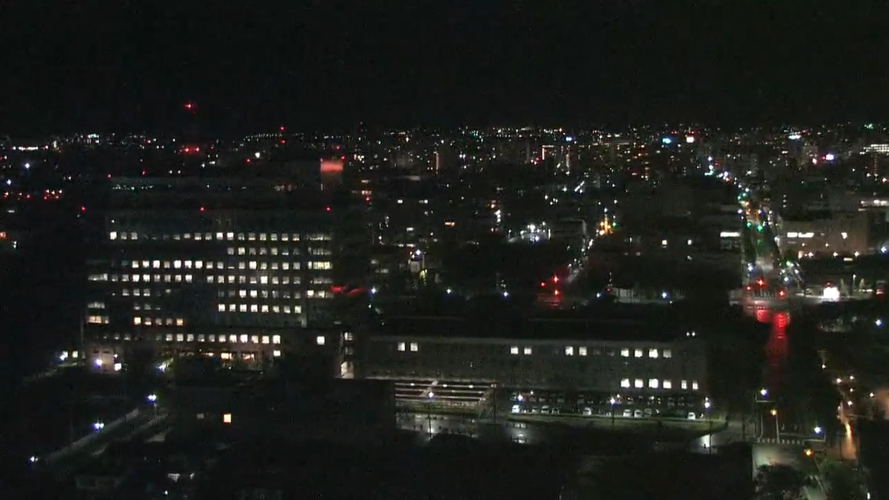 サガテレビ台風情報ライブカメラ(佐賀県佐賀市城内)