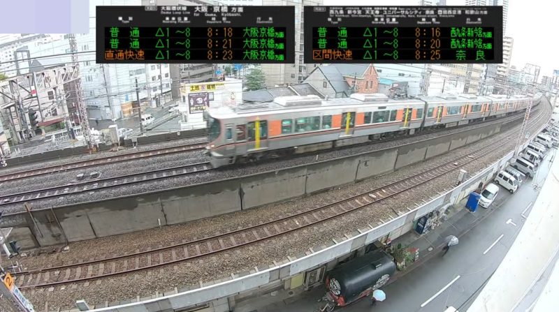 JR西日本大阪環状線ライブカメラ(大阪府大阪市福島区)