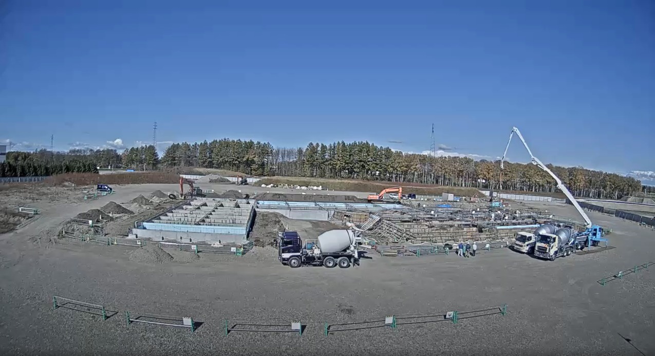 道の駅おとふけ工事現場稼働状況ライブカメラ(北海道音更町下音更)