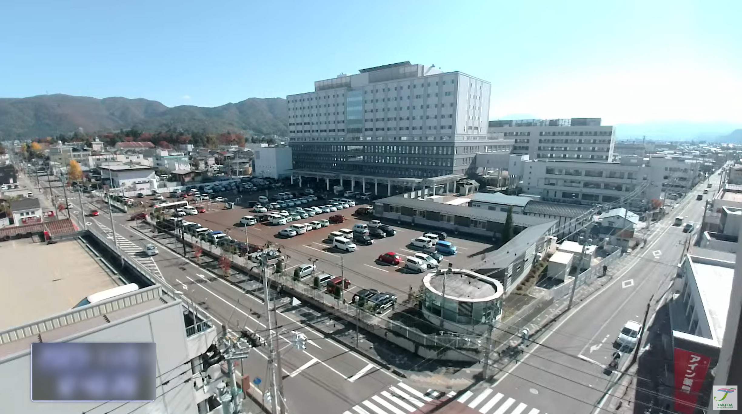 竹田綜合病院駐車場ライブカメラ(福島県会津若松市山鹿町)