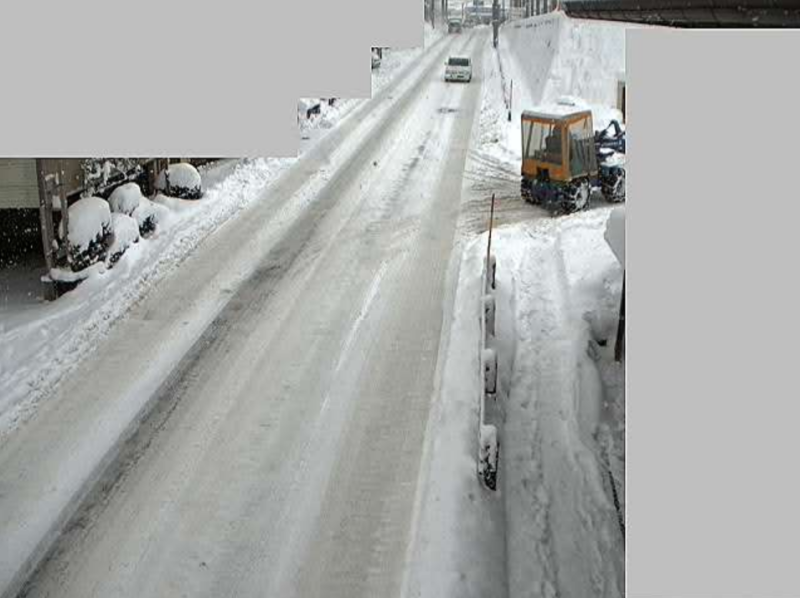 国道158号松倉中学校前荘川方面ライブカメラ(岐阜県高山市上岡本町)