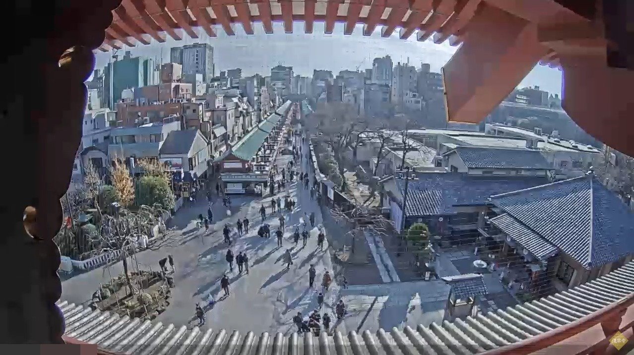 浅草寺境内雷門側ライブカメラ(東京都台東区浅草)