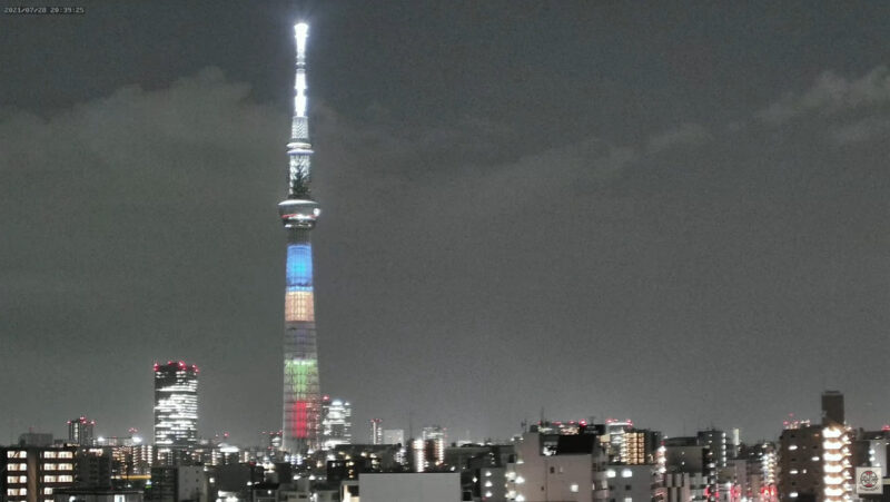 東京2020オリンピック競技大会開の特別ライティング点灯