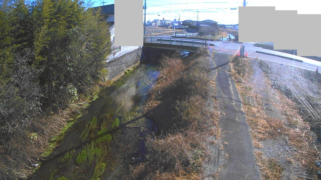 菊沢川菊沢川橋ライブカメラ(栃木県佐野市堀米町)
