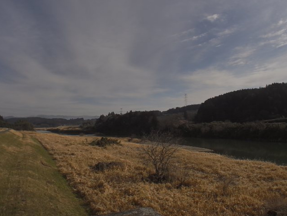 菊池川江栗第5排水樋管ライブカメラ(熊本県和水町江栗)