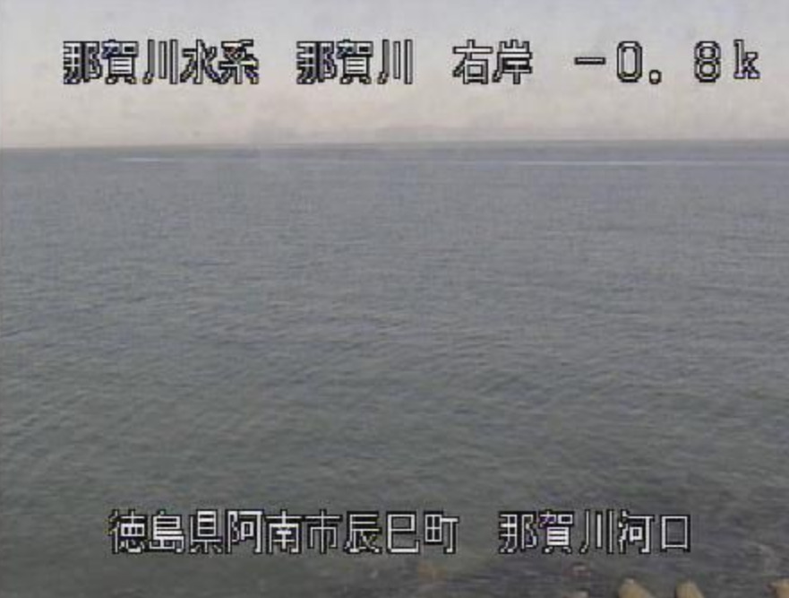 那賀川河口ライブカメラ(徳島県阿南市辰巳町)