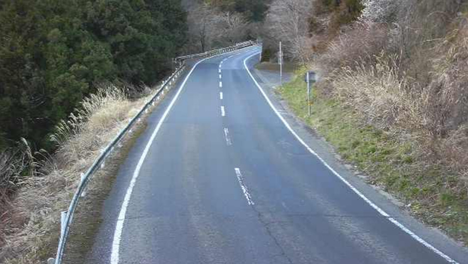 国道194号いの町清水上分安望西条市方向ライブカメラ(高知県いの町清水上分)