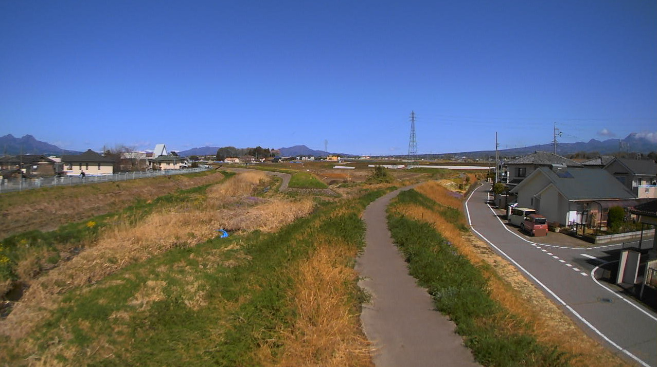 赤城白川観音川合流部ライブカメラ(群馬県前橋市上細井町)